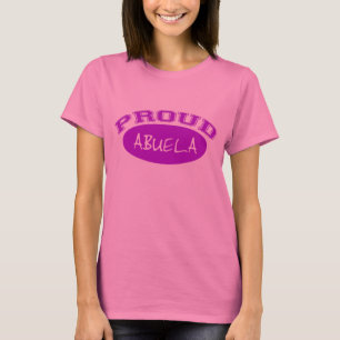 T-shirt Abuela fier (pourpre)