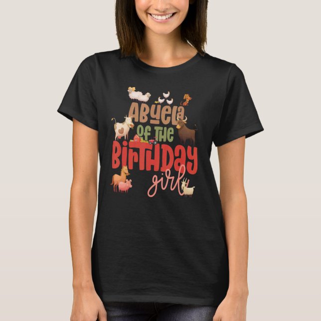 T-shirt Abuela Grange Animaux Ferme Pays Anniversaire Équi (Devant)