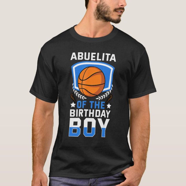T-shirt Abuelita De L'Anniversaire Boy Basketball Famille  (Devant)