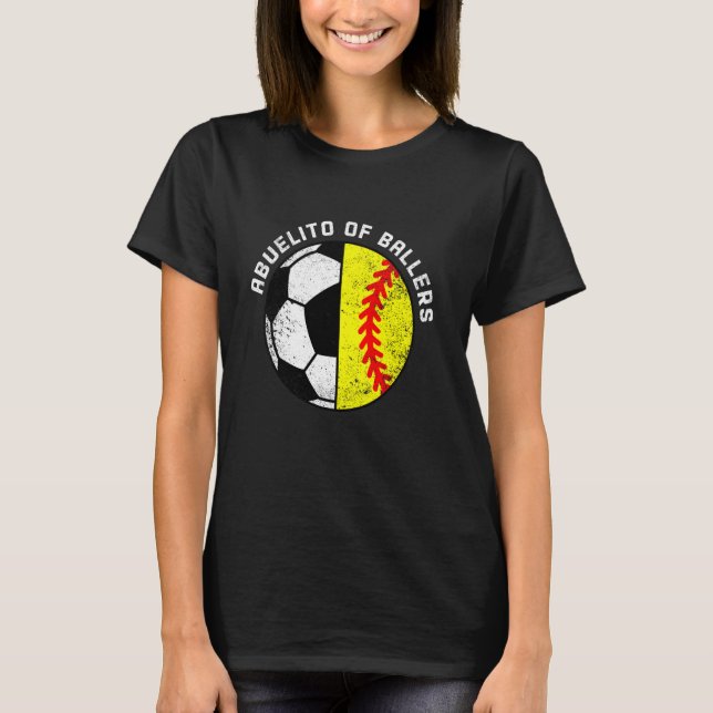 T-shirt Abuelito De Ballers Drôle Soccer Softball Abuelito (Devant)