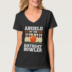 T-shirt Abuelo De L'Anniversaire Bowler Anniversaire Bowli