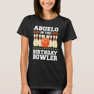 T-shirt Abuelo De L'Anniversaire Bowler Anniversaire Bowli
