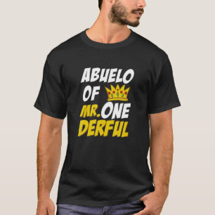 T-shirt Abuelo De M. Onederful 1EBirthday Matching Famil