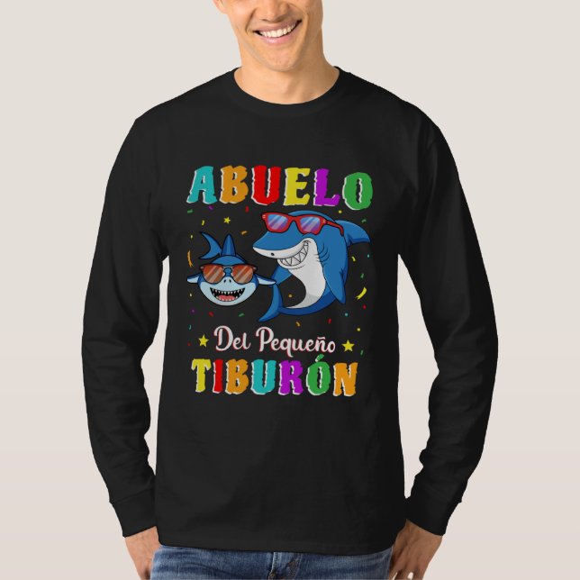 T-shirt Abuelo del Pequeño Tiburón nieto cumpleaños tiburó (Devant)