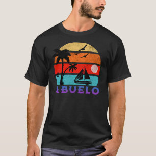 T-shirt Abuelo Retro Sunset Ocean Grand-père