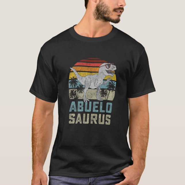 T-shirt Abuelosaure T Rex Dinosaur Abuelo Saurus Family M (Devant)