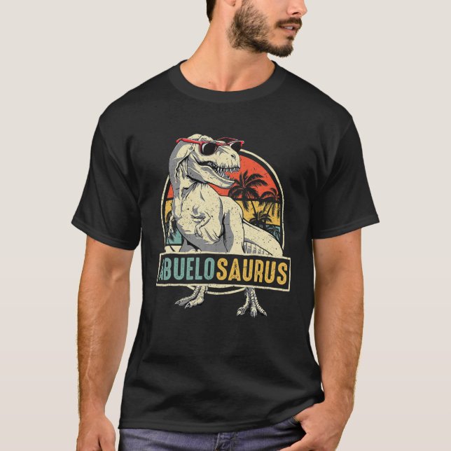 T-shirt Abuelosaurus T Rex Dinosaur Abuelo Saurus Famille  (Devant)