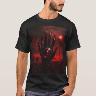 T-shirt Abyssal Skeletal Mains Mort Métal Tee