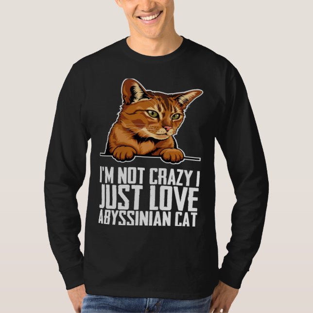 T-shirt Abyssinian  Abyssinian cat  Abyssinian mom (Devant)