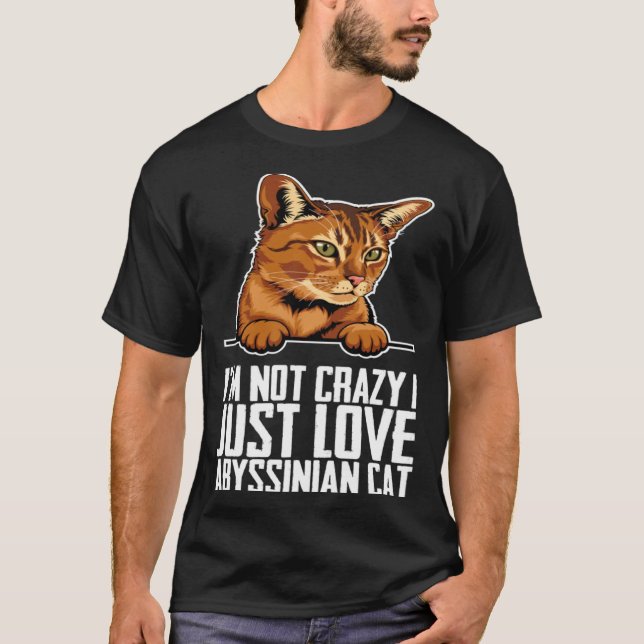T-shirt Abyssinian  Abyssinian cat  Abyssinian mom (Devant)
