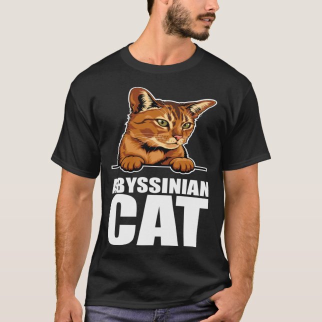 T-shirt Abyssinian  Abyssinian cat  Abyssinian mom  7 (Devant)