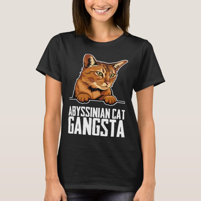 T-shirt Abyssinian  Abyssinian cat  Abyssinian mom  9 (Devant)