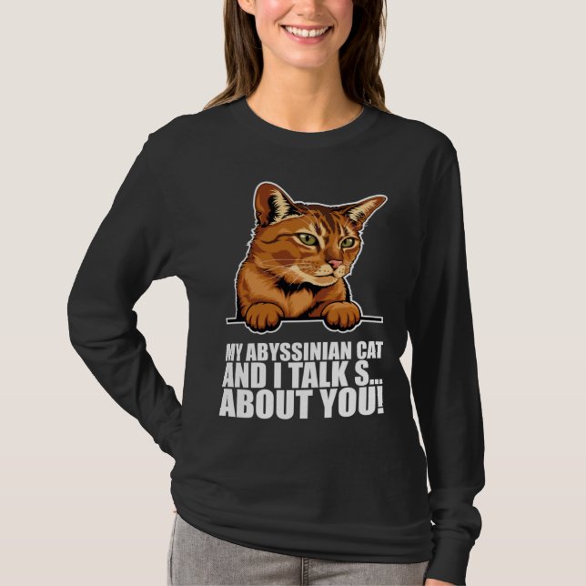 T-shirt Abyssinian cat  Abyssinian  Abyssinian kitten (Devant)