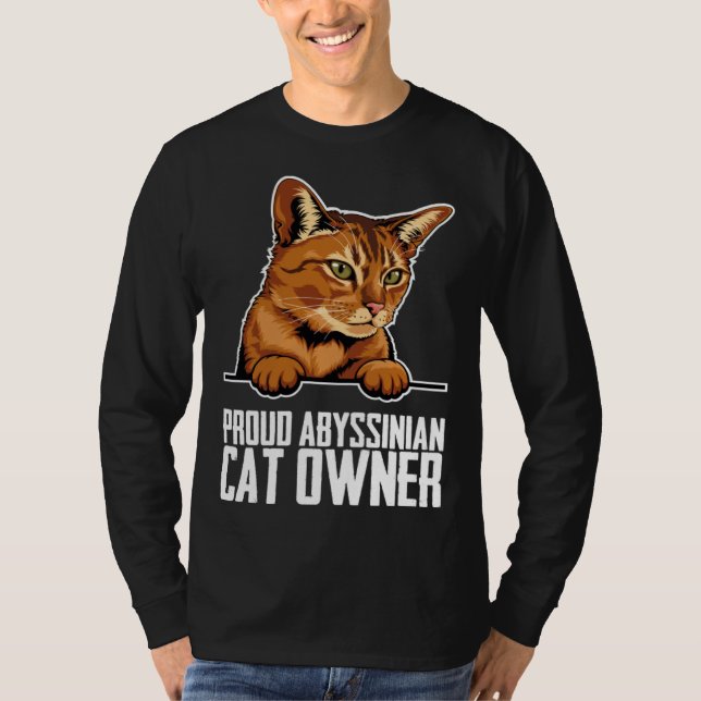 T-shirt Abyssinian cat  Abyssinian  Abyssinian kitten  1 (Devant)