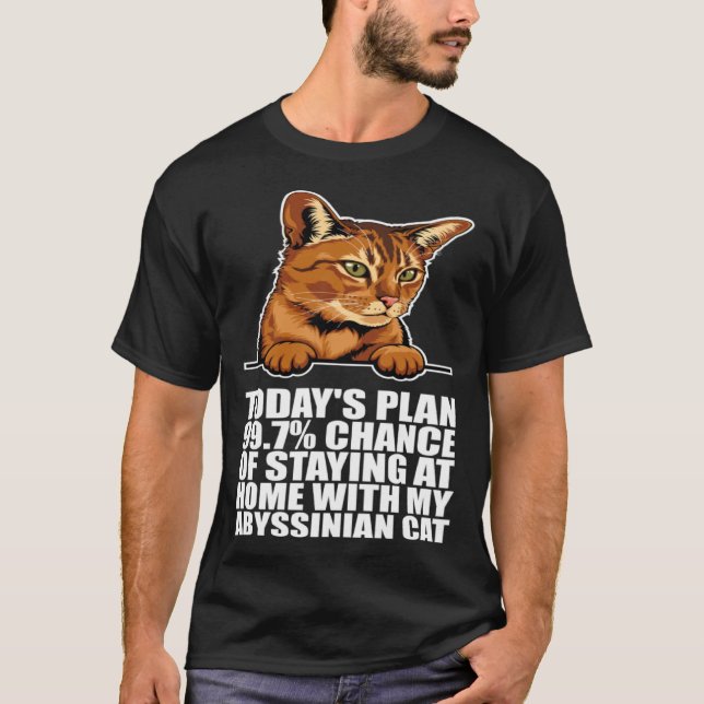 T-shirt Abyssinian kitten  Abyssinian mom  Abyssinian dad (Devant)