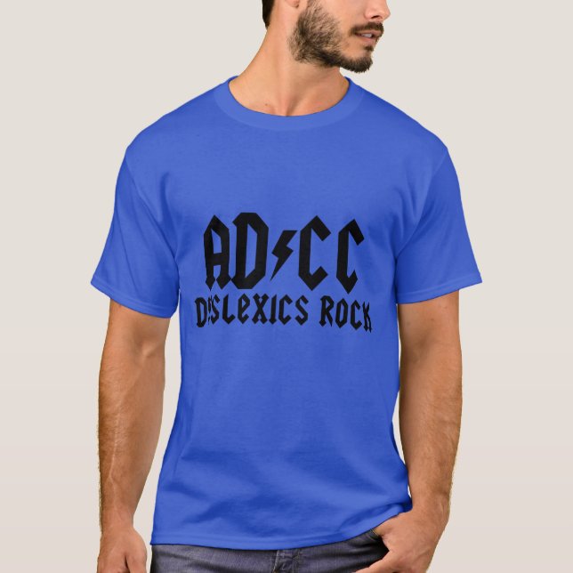 T-shirt AC/DC drôle (Devant)