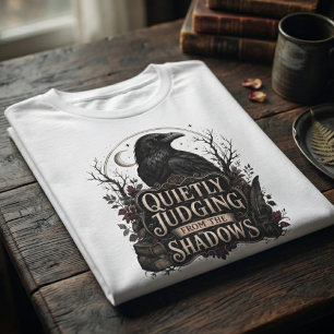 T-shirt Academia Sombre Onyx Baroque Corbeau