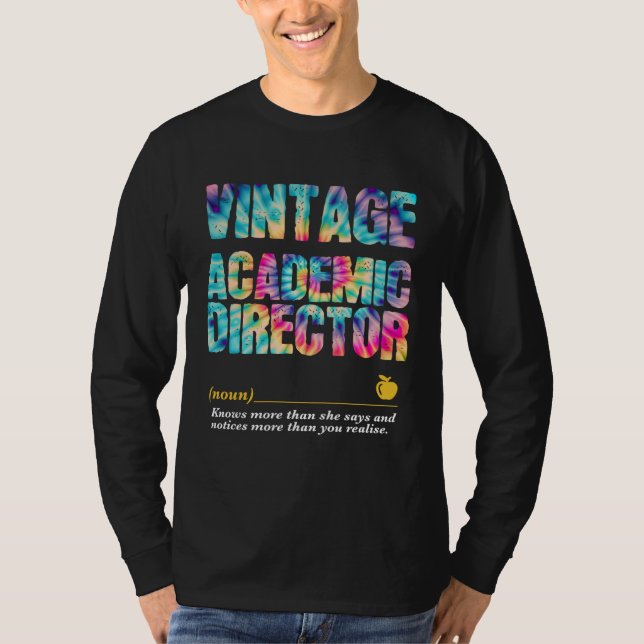 T-shirt Academic Director Appreciation Week Back to School (Devant)