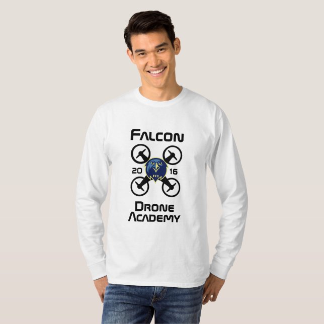 T-shirt Académie de bourdon de faucon (Devant entier)