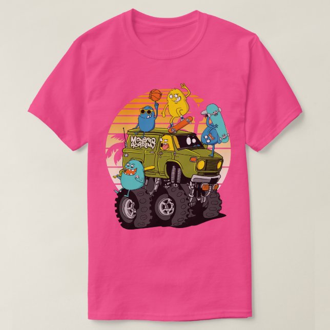 T-shirt Académie de design cool Monster (Design devant)