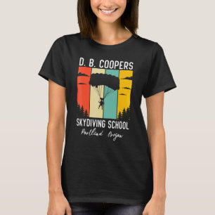 T-shirt Académie de parachutisme D B Cooper Rétro Vin de D