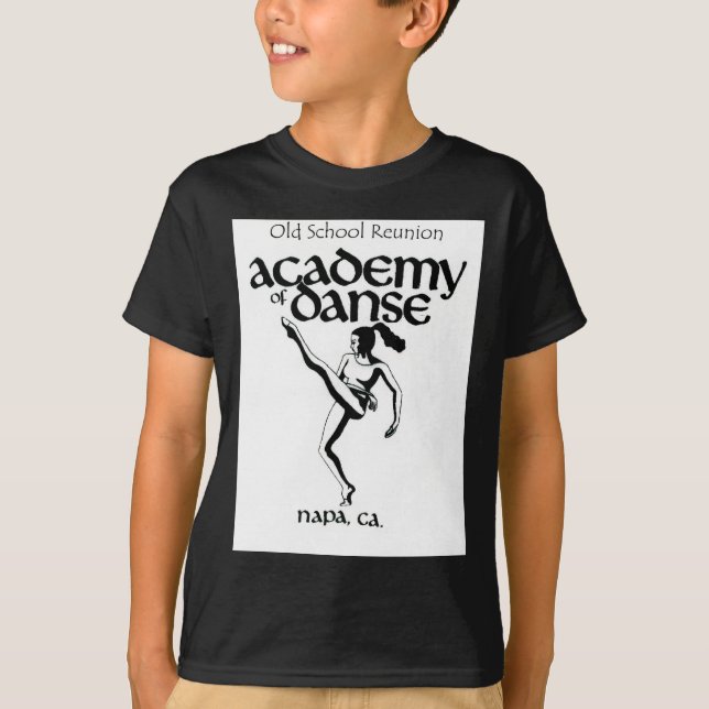 T-shirt Académie de vieille école de la Réunion de danse (Devant)