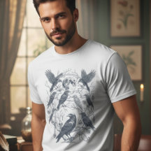 Académie sombre corbeau lunaire gothique graphique