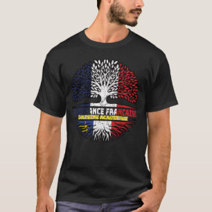 T-shirt Acadia Acadia France Arbre Drapeau