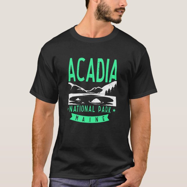T-shirt Acadia National Park Maine (Devant)