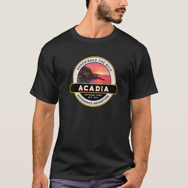 T-shirt Acadia National Park Maine Coastal (Devant)