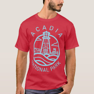 T-shirt Acadia National Park Maine State Lighthouse Bar Ha
