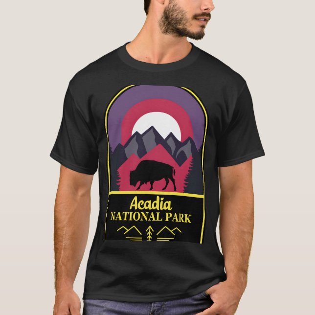 T-shirt Acadia -Vintage � Spirit of Adventure (Devant)