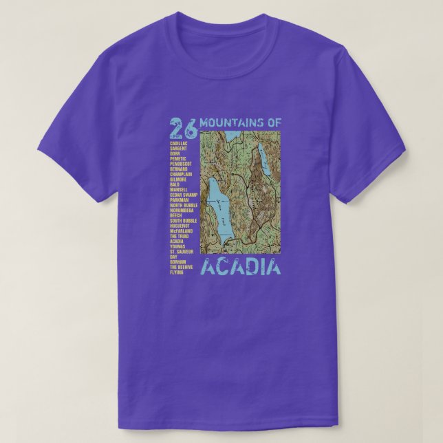 T-shirt Acadie à 2 côtés / Maine (Design devant)
