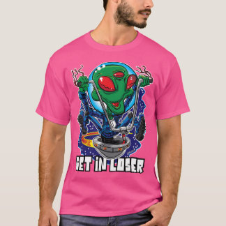 T-shirt Accédez À Loser Alien Ufo Avec Handlebars
