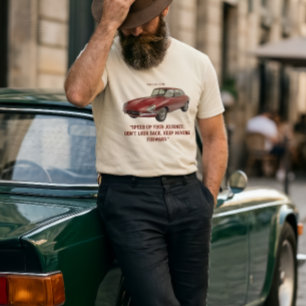 T-shirt "Accélérez votre voyage" Vintage Voiture de Sport