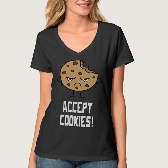 T-shirt Accept Cookies Front End Developer Web Designer (Devant)