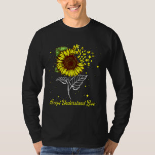 T-shirt Accept Understand Love Sunflower Autism Awareness
