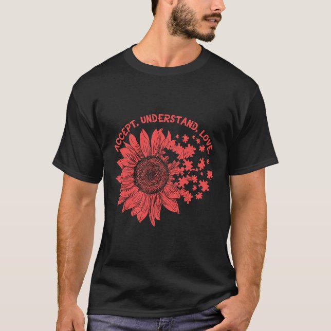 T-shirt Acceptation De La sensibilisation sur l'autisme De (Devant)