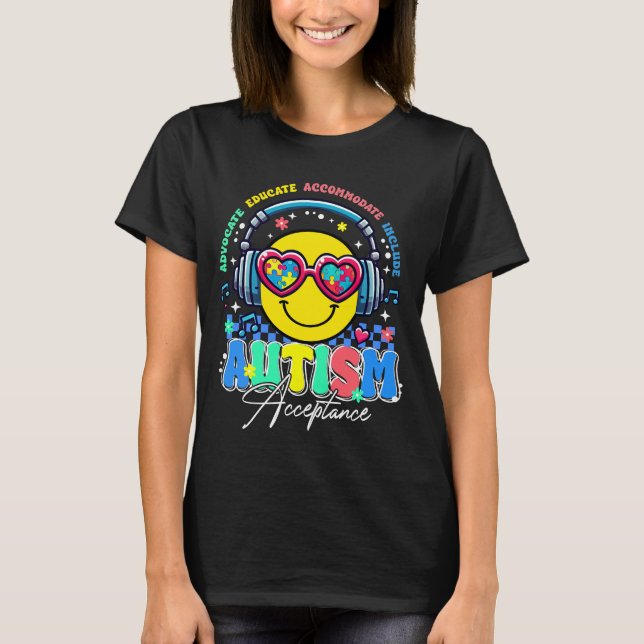 T-shirt acceptation de l'autisme (2 (Devant)