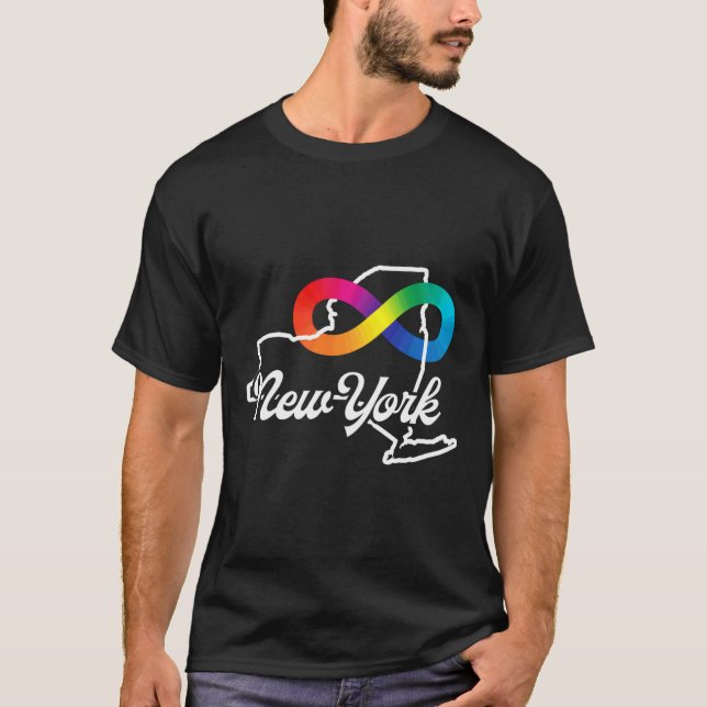 T-shirt Acceptation de l'autisme à New York (Devant)
