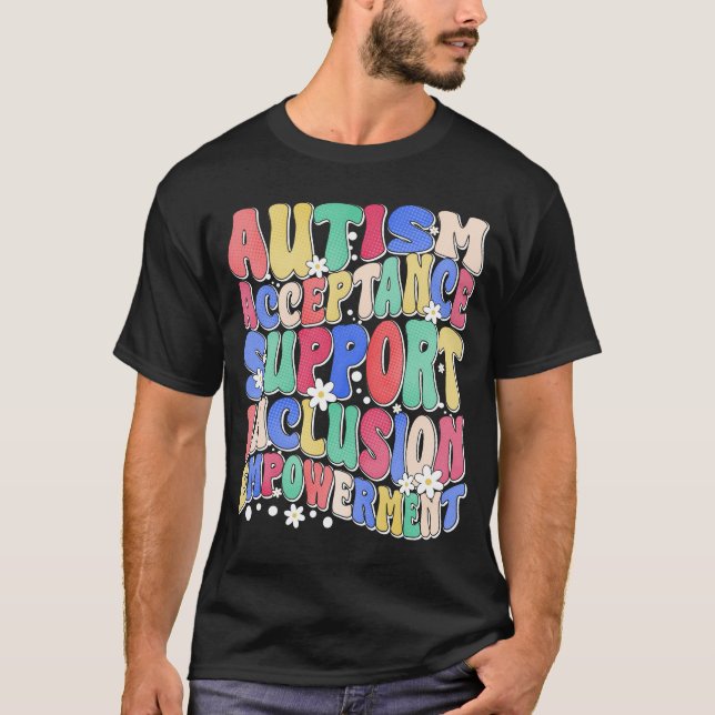 T-shirt acceptation de l'autisme inclusion soutien autonom (Devant)