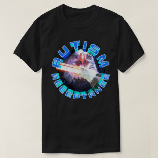 T-shirt Acceptation de l'autisme Laser Space Eagle Maxing
