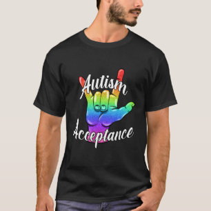 T-shirt Acceptation de l'autisme Scoop ajusté