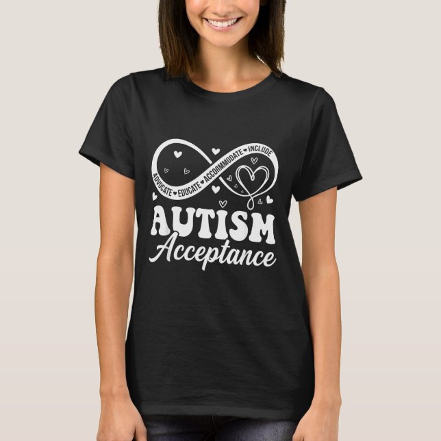 T-shirt Acceptation de l'autisme Sensibilisation Femmes Ho (Devant)