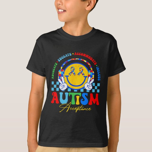 T-shirt Acceptation des sensibilisations sur l'autisme Ens (Devant)