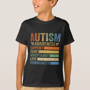 T-shirt Acceptation des soins de sensibilisation sur l'aut