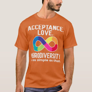T-shirt Acceptation Love Neurodiversity Sensibilisation su