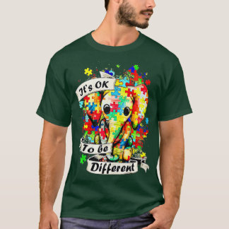 T-shirt Acceptation sensibilisation sur l'autisme Elephant