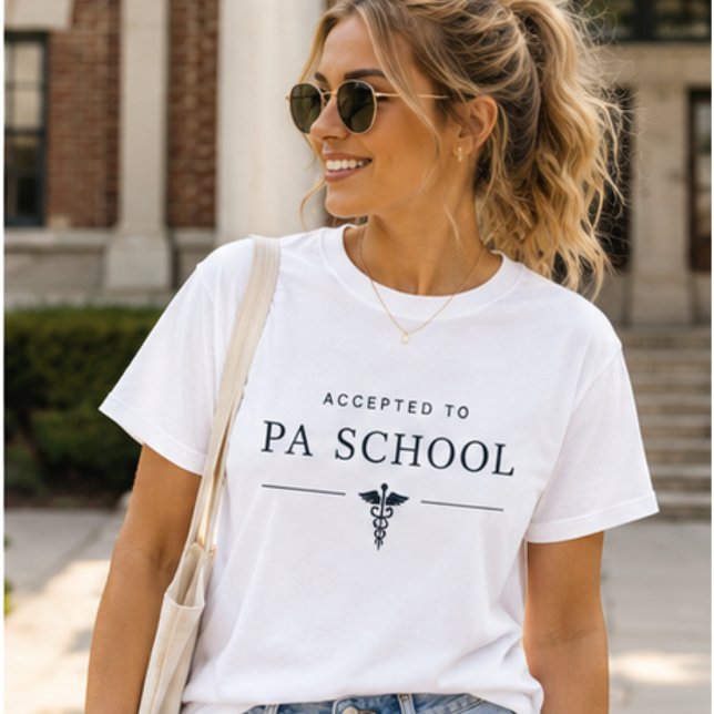 T-shirt Accepté à l'école de PA, futur assistant médecin (Créateur téléchargé)