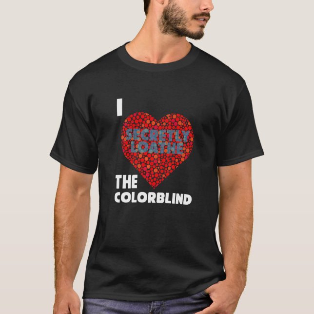 T-shirt Accepté Couleur Blind Couleur Aimer Amusant 2 (Devant)